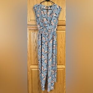 Lily Rose jumpsuit size medium floral layer church floral shower brunch feminine